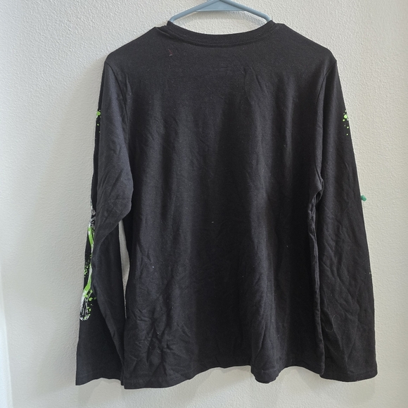 Celebrate Halloween skeleton long sleeved t-shirt kids size 14/16 husky - Picture 3 of 4